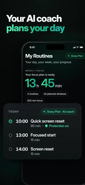 Sway: Screen Time & AI Focus screenshot 3