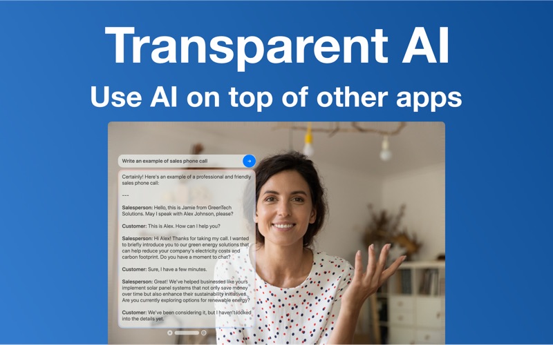 Transparent AI iPhone screenshot