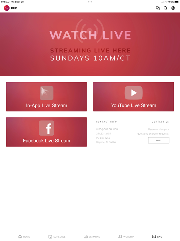 Church of His Presence iPad screenshot 5 - Lifestyle app