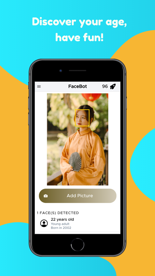 #1. FaceBot-How old do i look ? (iOS) 由: Wahid El Yandouzi