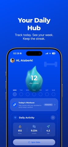 TouchDumbbell: Workout Log iPhone screenshot