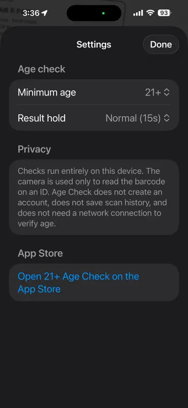 21+ Age Check ID Scanner screenshot 5 of 5