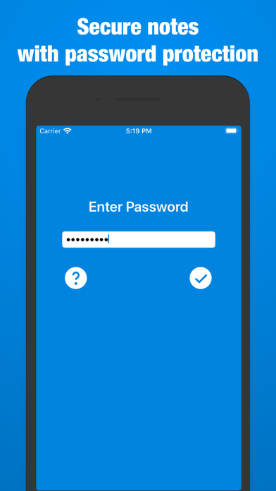 Screenshot #1 pour Secure Notepad Pro