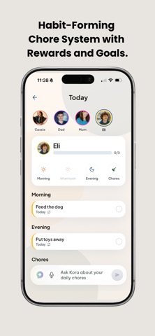 Kora - Family AI Assistant iPhone screenshot