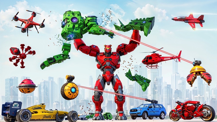 Jet Transform Robot Car Games