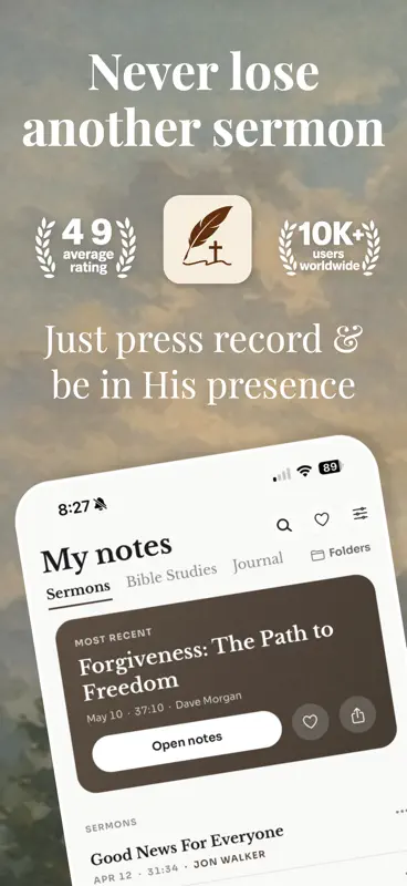Sermon Scribe: Bible Notetaker screenshot 1 of 9