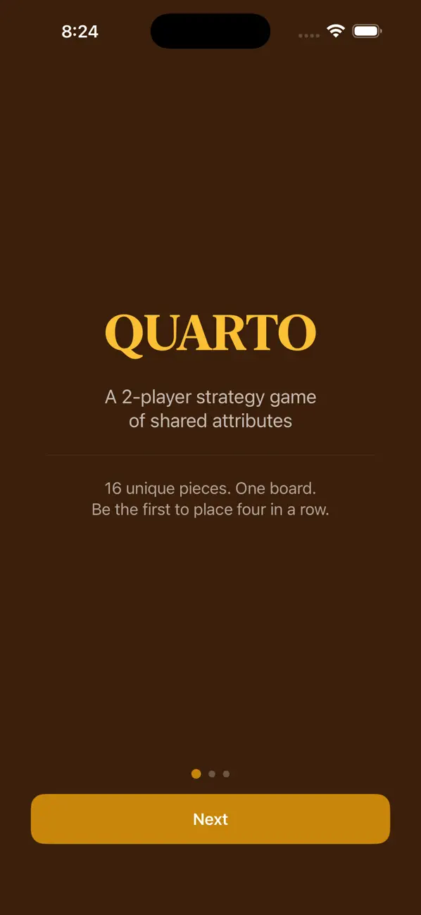 Screenshot #1 pour Quarto- The Game of Fours