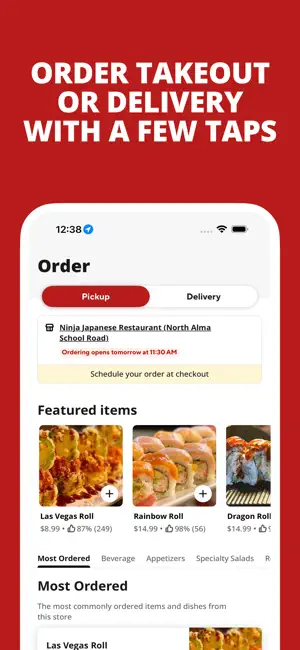 Ninja Japanese Restaurant App screenshot 1