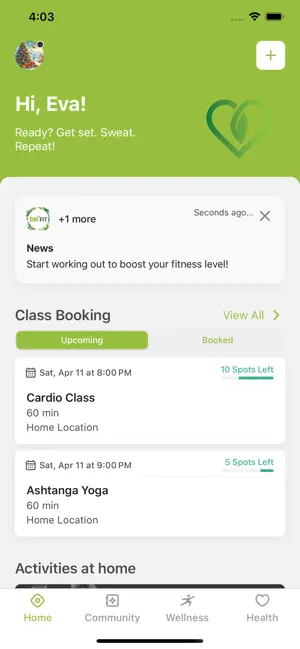 beFIT Clubs screenshot 2