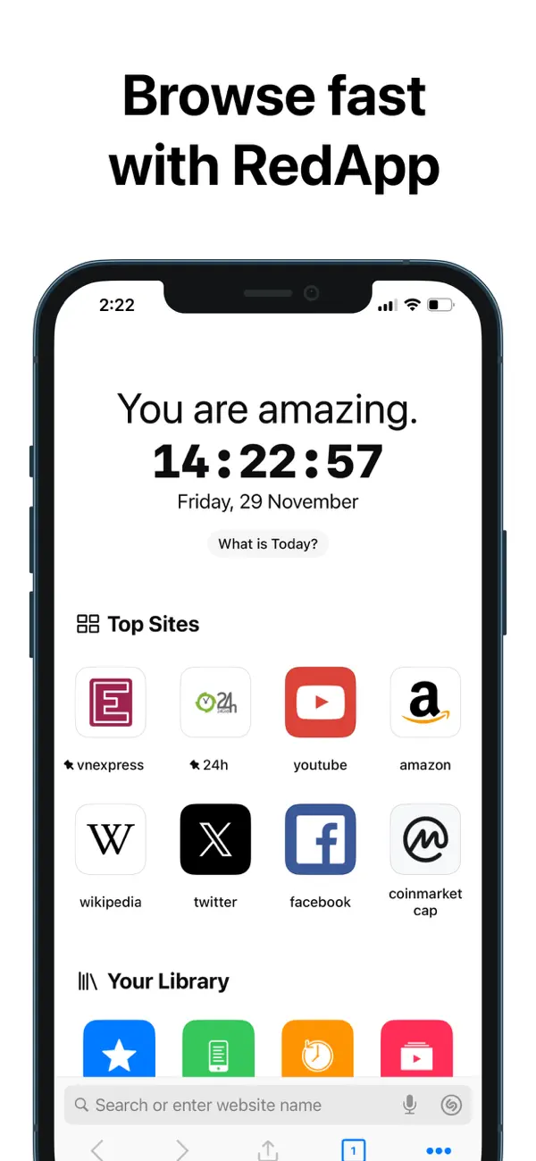 #1. RedApp Browser (iOS) Ved: Minh Tran