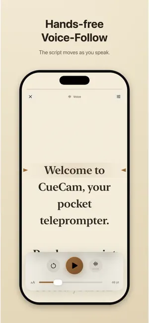 CueCam: Teleprompter screenshot 2