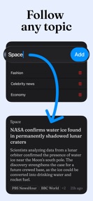 Wisp: AI News & Custom Feed screenshot