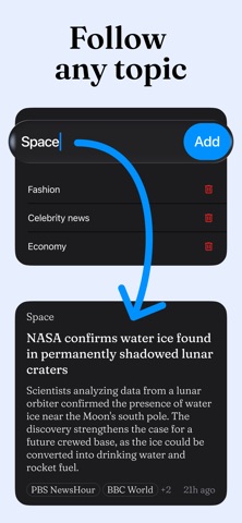 Wisp: AI News & Custom Feed iPhone screenshot 3