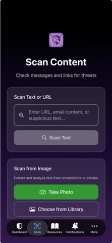 ScamCheck Pro iPhone screenshot