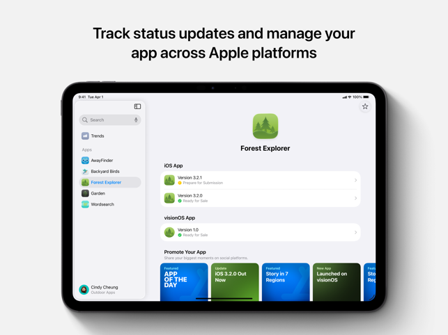 App Store Connect Screenshot