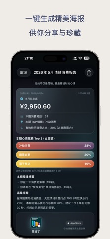 花钱了 - 极简记账与消费预算 screenshot