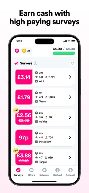 Survey Pop: Make money fast! iPhone screenshot 5