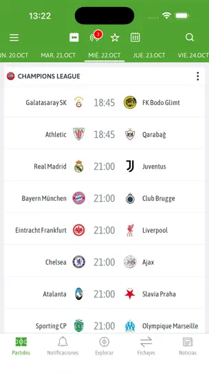 Captura de pantalla de BeSoccer Plus en iPhone 1