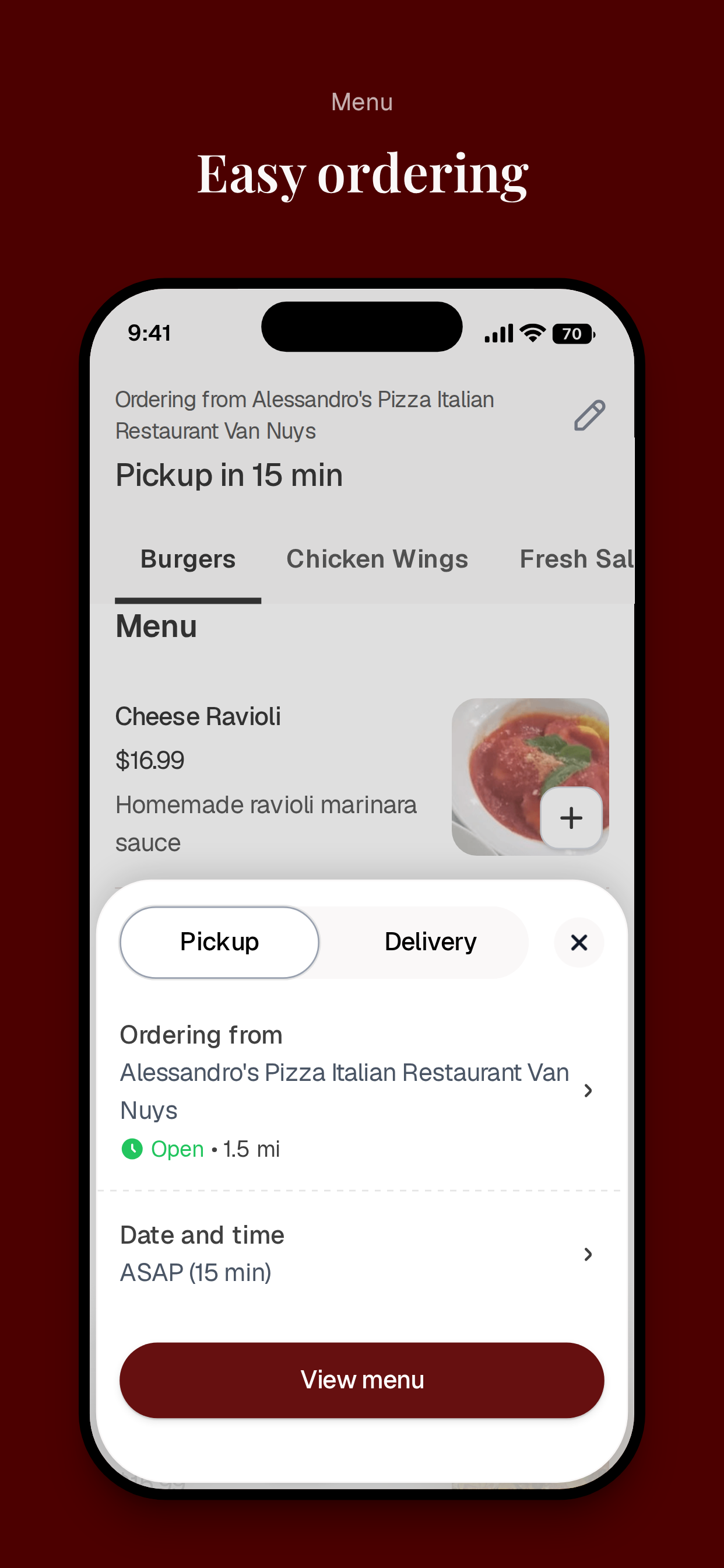 Alessandro's Pizza screenshot 3