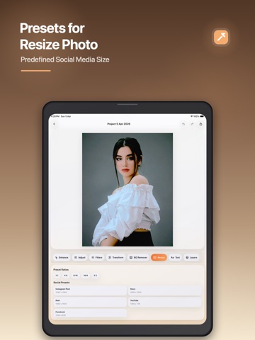 AI Photo Editor & Enhancer iPad screenshot
