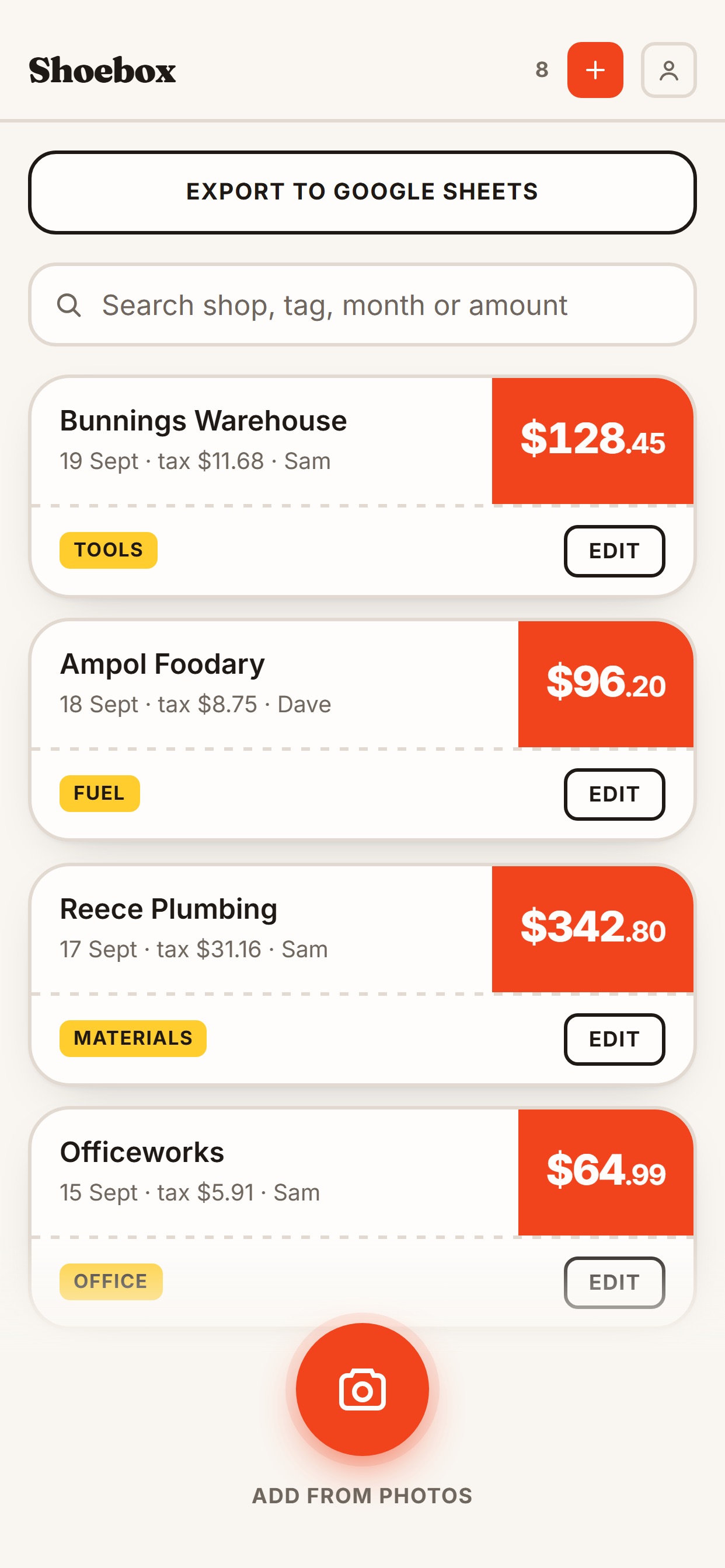 Screenshot 2 of Shoebox: Receipt Scanner