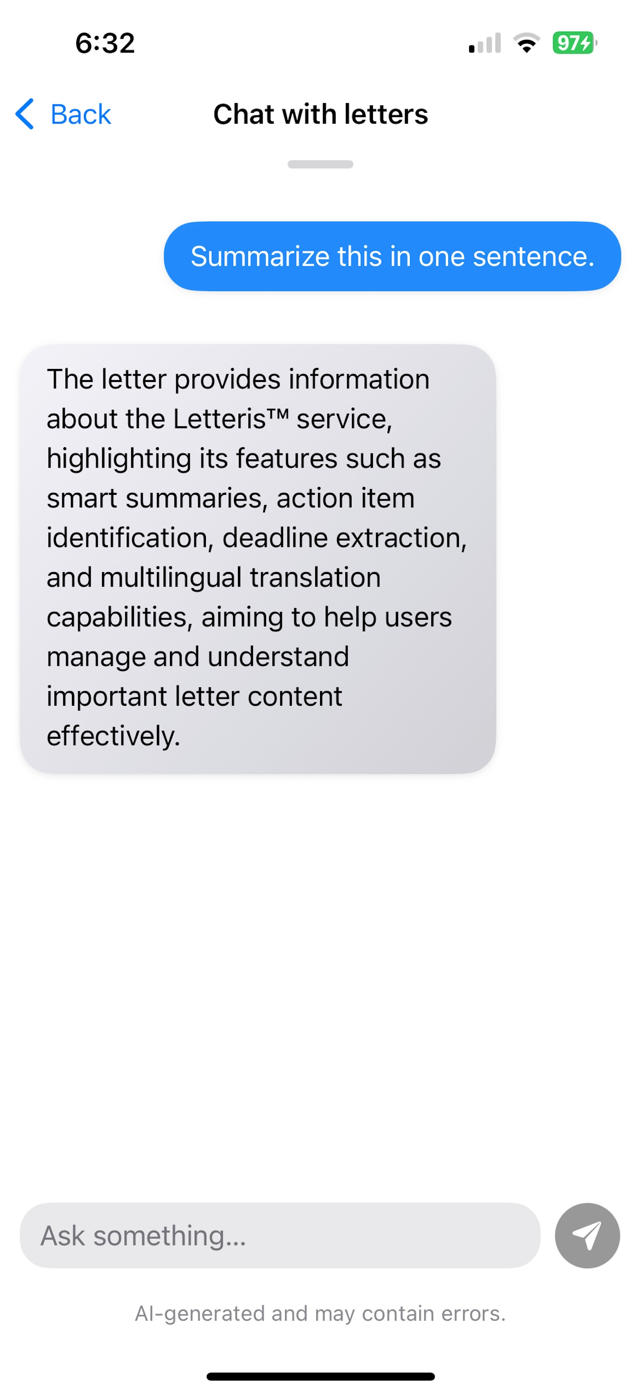 Letteris AI screenshot 7