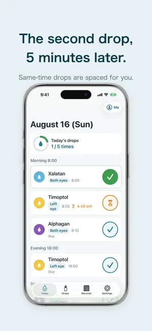 Dropbook: Eye Drop Reminder screenshot 2