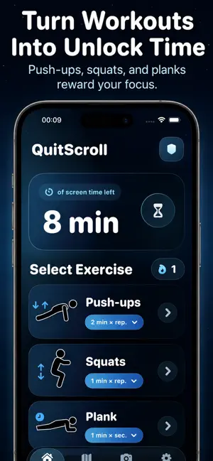 Push Up Time: App Blocker screenshot 3