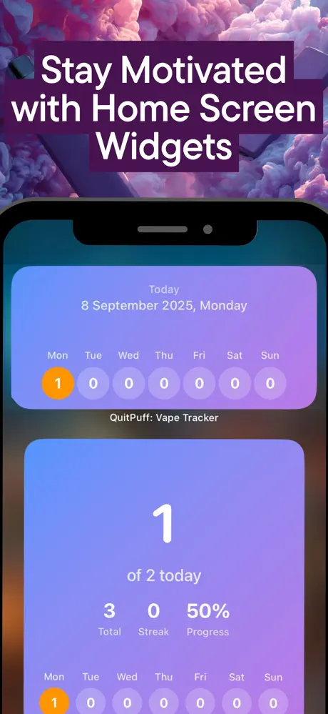 QuitPuff milestone achievements