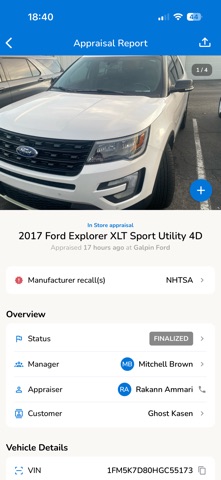 AutoHub Appraisal iPhone screenshot