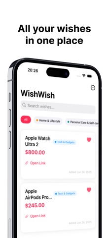 Gift List –  WishWish Screenshot 1 of 3
