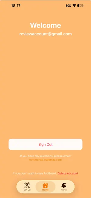 FallGuard App screenshot 3