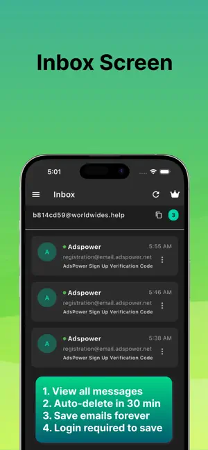 Quick Mail – Instant Temp Mail screenshot 4