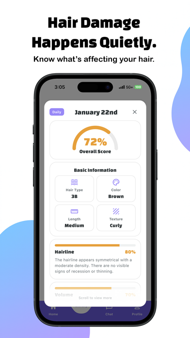 Hairalyze: Smarter Haircare iPhone screenshot