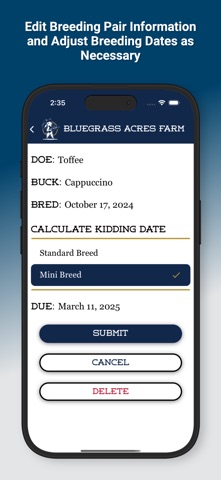 Kidding Schedule screenshot