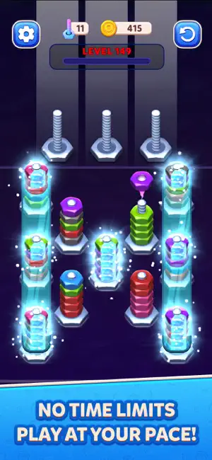Bolt Sort - Stacking Puzzle screenshot 1