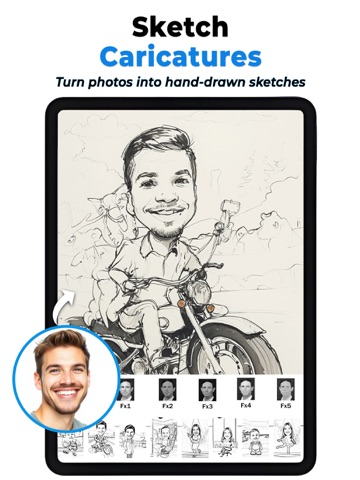 Color Toon & Caricature Maker iPad screenshot