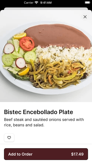 Salsabor Restaurant iPhone screenshot 4 - Food & Drink app