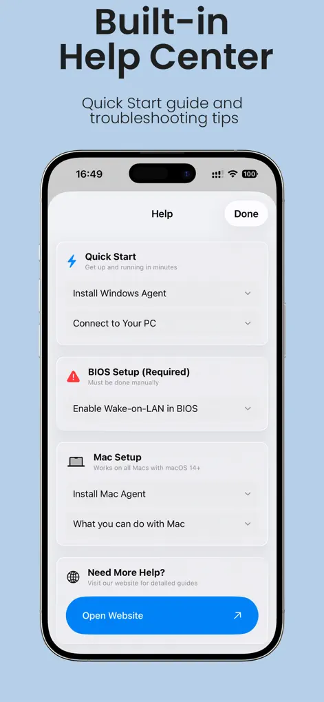 Wake PC - Utilities App | MWM