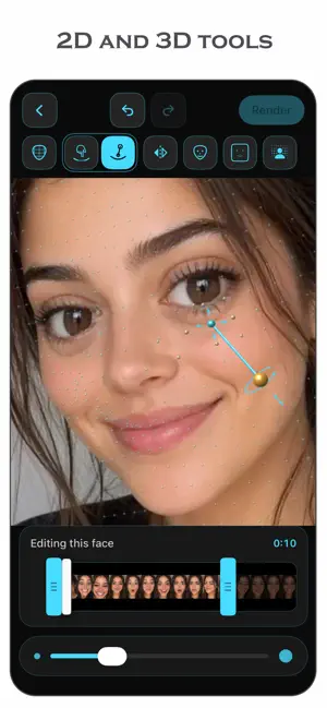 Face Editor 3D: Video & Photo screenshot 1