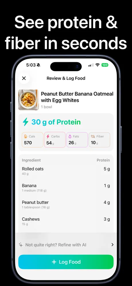 Proto Protein & Fiber Tracker screenshot 3