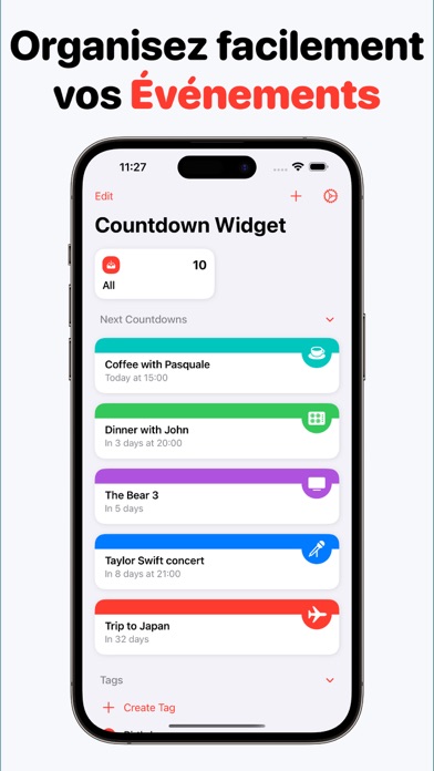 Screenshot #3 pour Countdown Widget: Compte jours