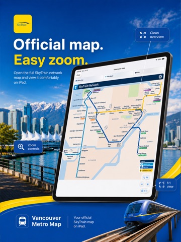 Vancouver Metro Map iPad screenshot