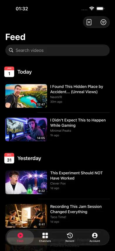 MeTube - Your Channels Only screenshot 1