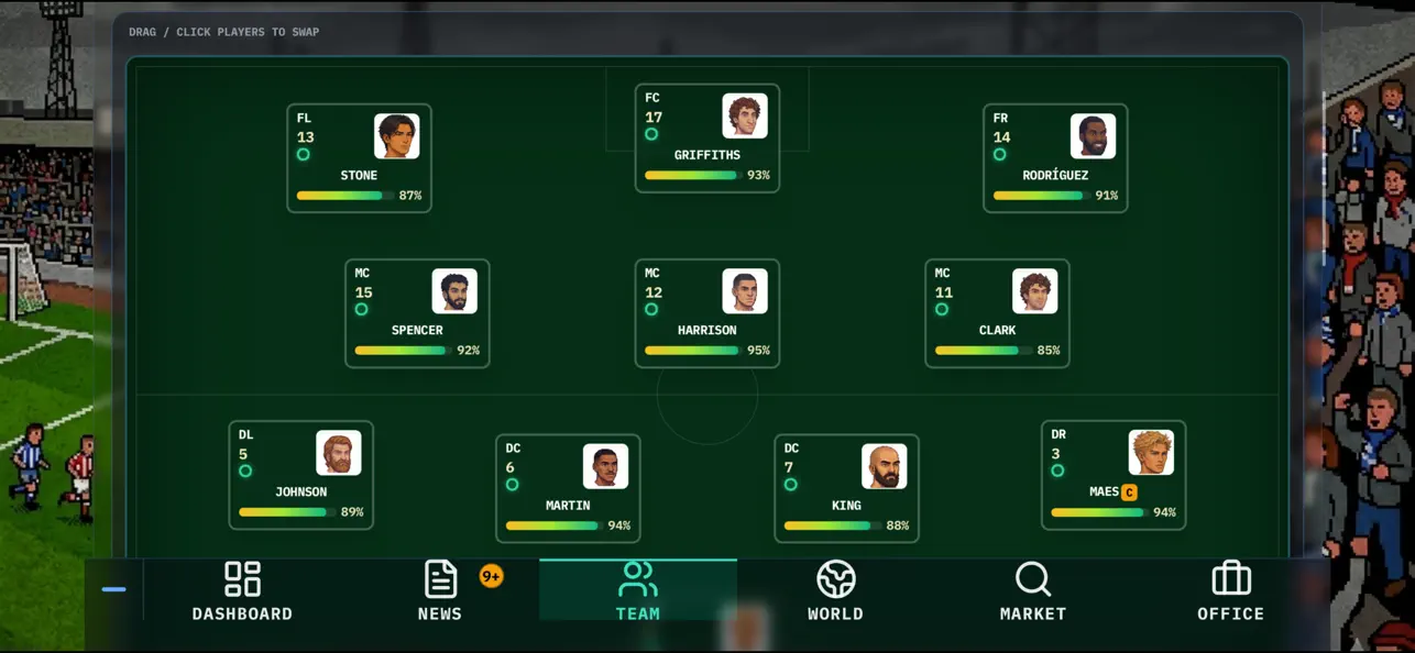 Screenshot #3 pour Retro Manager - Football Sim