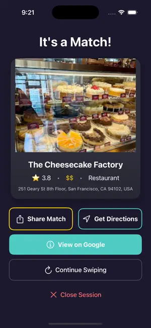 BiteSwipe App screenshot 3