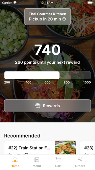 Thai Gourmet Kitchen iPhone screenshot 1 - Food & Drink app