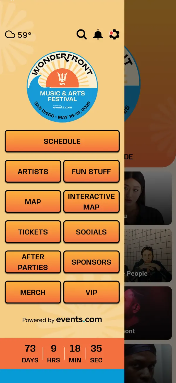Screenshot #1 pour Wonderfront Festival
