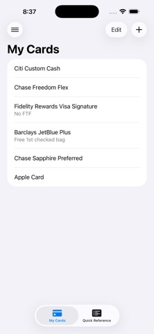CardCue – Rewards Guide screenshot