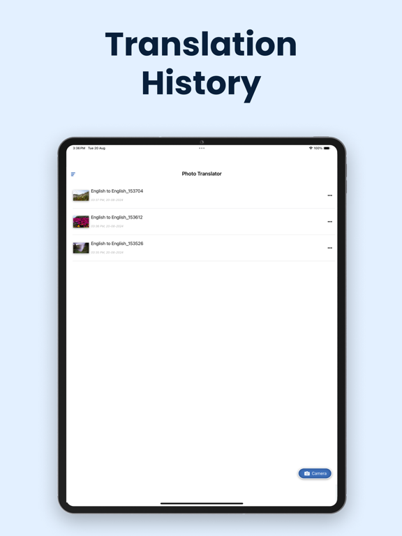 Photo Translator－Cam Translate iPad screenshot 8 - Productivity app